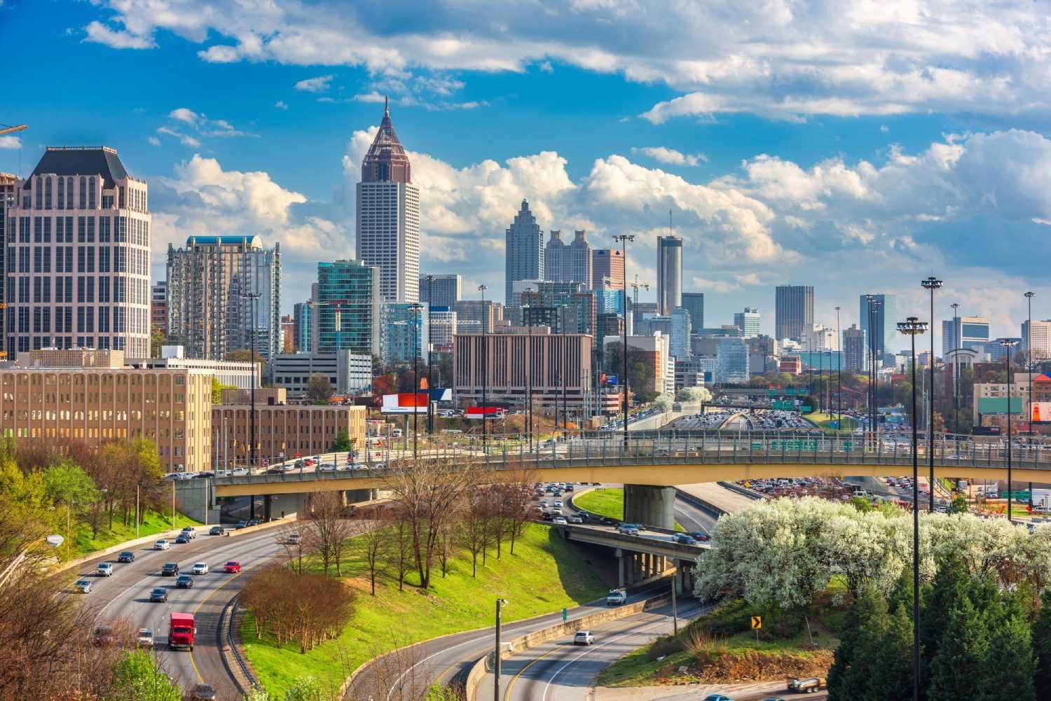 Atlanta georgia usa downtown skyline