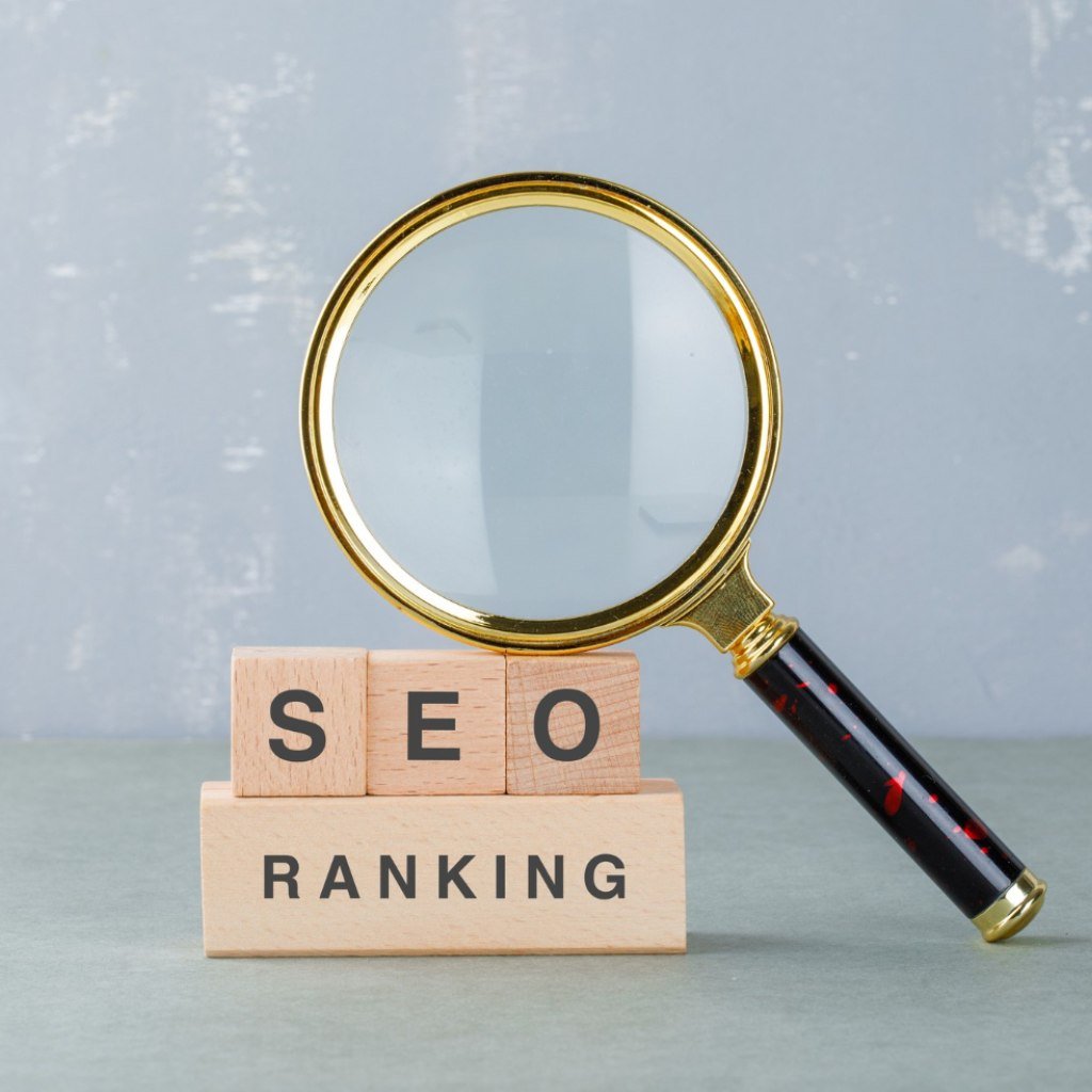 Conceptual of seo analysis and business.