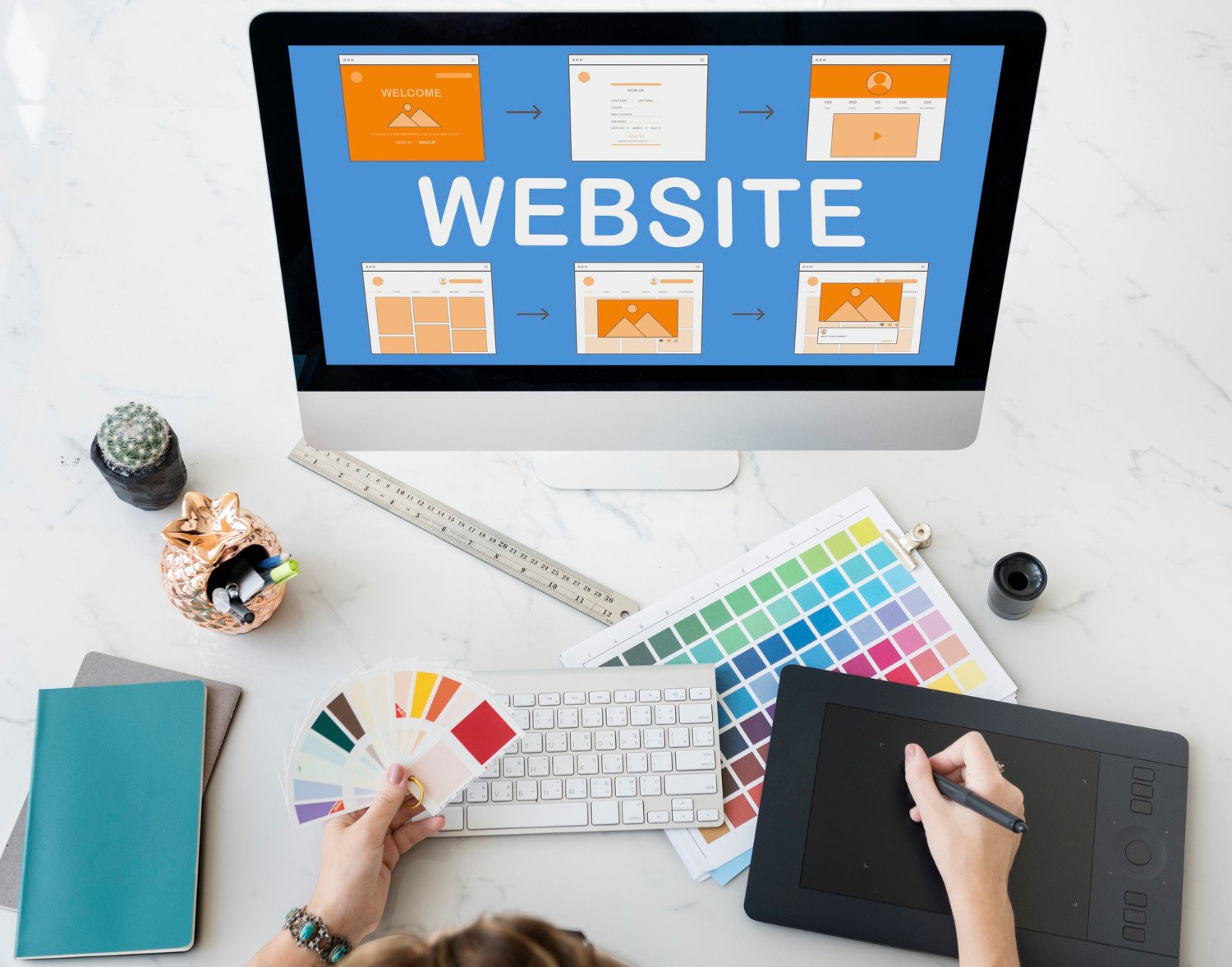 Web template website design concept Web template website design concept